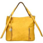 Gelbe Rieker Hobo Bags mit Reißverschluss aus Kunstleder für Damen 