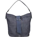 Blaue Rieker Hobo Bags mit Reißverschluss aus Kunstleder für Damen 