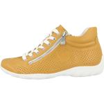 Reduzierte Gelbe Rieker High Top Sneaker & Sneaker Boots mit Reißverschluss für Damen 