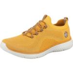 Reduzierte Gelbe Rieker Low Sneaker aus Textil leicht für Damen Größe 40 