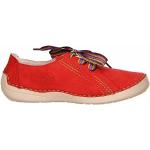 Reduzierte Rote Rieker Runde Lederschuhe & Kunstlederschuhe mit Schnürsenkel aus Leder mit herausnehmbarem Fußbett für Damen Größe 36 