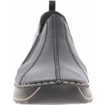 Schwarze Gesteppte Rieker Lederschuhe & Kunstlederschuhe ohne Verschluss aus Leder für Damen Größe 39 