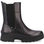 Reduzierte Schwarze Rieker Ankle Boots & Klassische Stiefeletten aus Leder Gefüttert für Damen Größe 37 für den für den Winter 