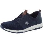 Blaue Rieker Low Sneaker ohne Verschluss in Normalweite aus Textil leicht für Herren Größe 47 
