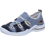 Blaue Rieker Low Sneaker ohne Verschluss in Normalweite aus Textil für Damen mit Absatzhöhe bis 3cm 