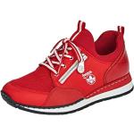 Rote Rieker Slip-on Sneaker ohne Verschluss für Damen 