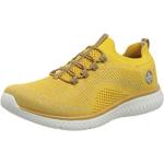 Gelbe Rieker Slip-on Sneaker ohne Verschluss für Damen 