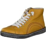 Reduzierte Gelbe Casual Rieker High Top Sneaker & Sneaker Boots mit Reißverschluss in Normalweite aus Textil Leicht für Damen Größe 42 mit Absatzhöhe bis 3cm 