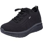 Schwarze Rieker Tex Low Sneaker in Normalweite aus Textil Wasserabweisend für Damen Größe 42 