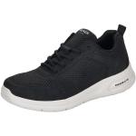 Reduzierte Schwarze Rieker Low Sneaker in Normalweite aus Textil leicht für Herren Größe 46 mit Absatzhöhe 3cm bis 5cm 