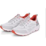Reduzierte Hellgraue Rieker Evolution Low Sneaker in Normalweite aus Textil Atmungsaktiv für Damen Größe 43 mit Absatzhöhe bis 3cm 