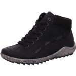 Reduzierte Schwarze Elegante Rieker High Top Sneaker & Sneaker Boots mit Schnürsenkel in Normalweite aus Textil für Damen Größe 36 