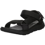 Schwarze Rieker Outdoor-Sandalen mit Riemchen aus Textil leicht für Herren Größe 46 für den für den Sommer 