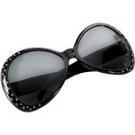 Schwarze Buttinette Faschingsbrillen mit Strass 