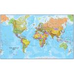 Reduzierte Blaue Weltkarten mit Weltkartenmotiv 