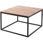 riess-ambiente.de Design Couchtisch Elements 70cm Sheesham Massivholz Eisen schwarz Sofatisch Holztisch Tisch