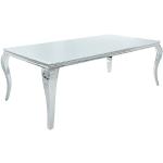 Silberne Moderne Riess Ambiente Design Tische aus Edelstahl Breite 150-200cm, Höhe 50-100cm, Tiefe 50-100cm 