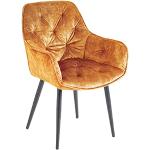 Senfgelbe Gesteppte Riess Ambiente Designer Stühle mit Armlehne Breite 50-100cm, Höhe 50-100cm, Tiefe 50-100cm 