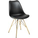 Schwarze Riess Ambiente Designer Stühle aus Kunstleder gepolstert Breite 0-50cm, Höhe 50-100cm, Tiefe 50-100cm 