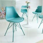 Türkise Moderne invicta interior Organische Designer Stühle aus Kunstleder Breite 0-50cm, Höhe 0-50cm, Tiefe 0-50cm 
