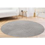 Silbergraue Moderne Riess Ambiente Runde Runde Teppiche 160 cm 