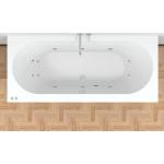 Weiße Riho Whirlpool-Badewannen glänzend aus Kunststoff 180x80 