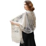 Beige Elegante Pashmina-Schals mit Fransen aus Polyester für Damen 