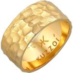 Goldene Elegante Kuzzoi Runde Goldringe aus Gold für Herren Größe 62 