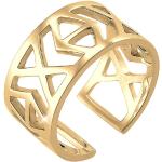 Goldene Boho Elli Ringe mit Herz für Damen 