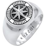 Silberne Maritime Kuzzoi Siegelringe glänzend handgemacht für Herren Größe 62 