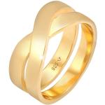 Goldene Elegante Kuzzoi Runde Goldringe aus Gold handgemacht für Herren Größe 60 