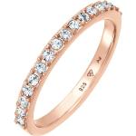 Pinke Elli Runde Memoire Ringe aus Kristall handgemacht für Damen Größe 54 