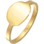 Goldene Elegante Elli Goldringe aus Gold handgemacht für Damen Größe 52 