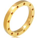 Ring 925 Sterling Silber Sterne in Gold