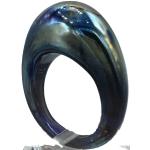 Ring aus Muranoglas ANTICA MURRINA VENEZIANA, Glas, Farbe: Schwarz IRIDE