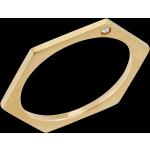 Reduzierte Minimalistische Edenly Diamantringe aus Gelbgold 18 Karat mit Diamant für Damen 