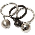 Reduzierte Silberne DKNY Edelstahlringe aus Stahl mit Echte Perle für Damen Größe 50 