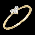 Edenly Goldringe aus Gold 18 Karat mit Diamant für Damen zum Valentinstag 