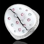 Reduzierte Silberne Edenly Diamantringe mit Diamant für Damen 