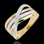 Reduzierte Goldene Edenly Diamantringe aus Gelbgold 9 Karat mit Diamant für Damen 