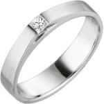 Ring Solitär Damenring mit Diamant Brillant W/SI im Princess-Schliff, 950 Platin,Innenumfang 54mm  Ø17.2mm