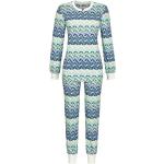 RINGELLA Damen Langarm Pyjama "Geometric" 2511212 | Bunt Blau Größe: 36