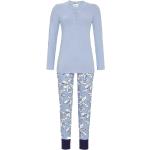 Hellblaue RINGELLA Pyjamas lang aus Jersey für Damen Größe S für den für den Winter 