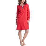 Reduzierte Rote Langärmelige RINGELLA Damennachthemden aus Baumwolle Größe S 