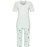 Ringella Damen Pyjama mit Caprihose icegreen 42 2211220,icegreen, 42