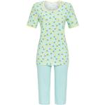 Mintgrüne RINGELLA Damenschlafanzüge & Damenpyjamas aus Baumwolle Größe M 