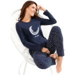 Schlafanzug RINGELLA blau Damen Homewear-Sets Pyjamas Nachtwäsche