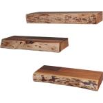 Industrial Holzregale aus Akazienholz mit Schublade 