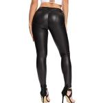 Kaufe Auroth Plus Size PU-Leder-Leggings, Damen-Leggings mit hoher Taille,  schwarze Lederhose