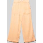 Aprikose Unifarbene Rip Curl Kinderhosen aus Baumwolle für Mädchen Größe 164 